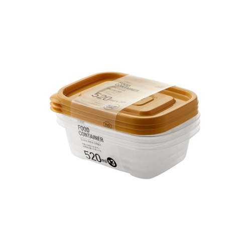 이지 컨테이너 520㎖ 3P세트 옐로우