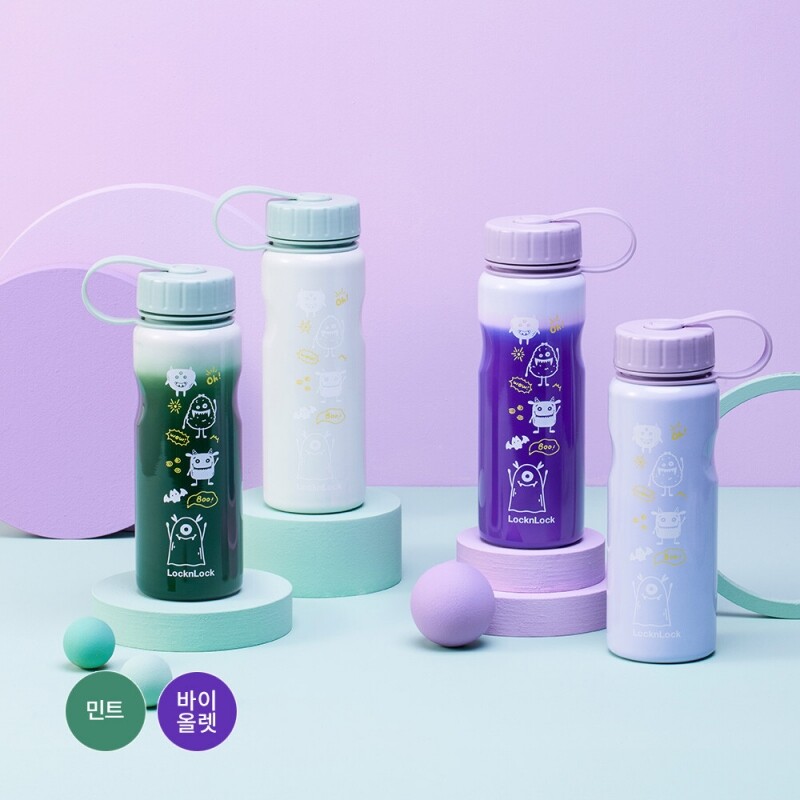 스쿨핏 스위치컬러 스테인리스 물병 500ml