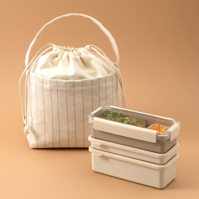 투고 2단 밀폐캡 도시락 가방 세트