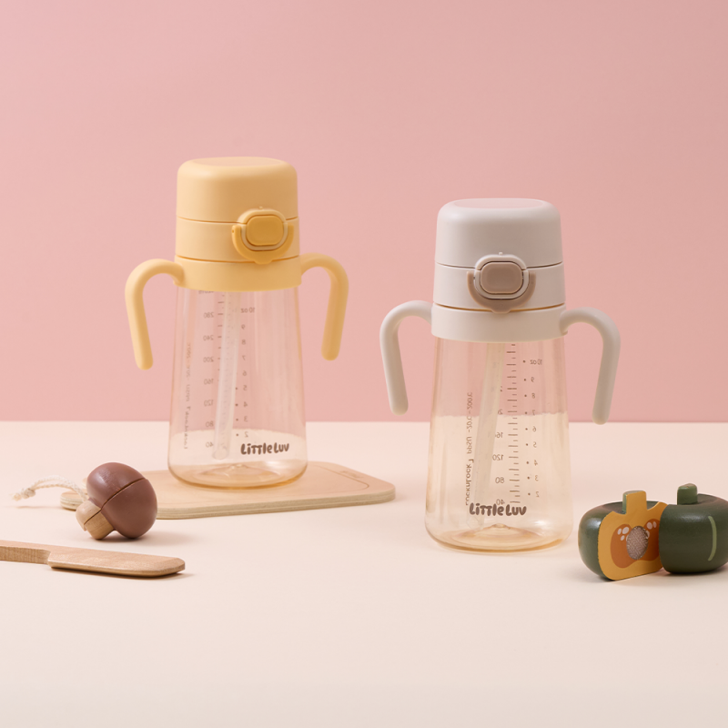 리틀럽 원터치 PPSU 양손 빨대컵 400ml