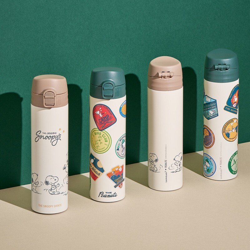 스누피 원터치 슬림핏 텀블러 400ml