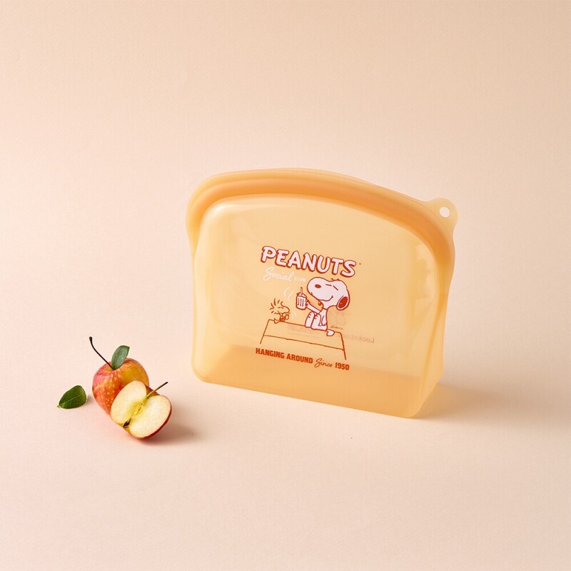 스누피 실리콘 지퍼백 1.2L