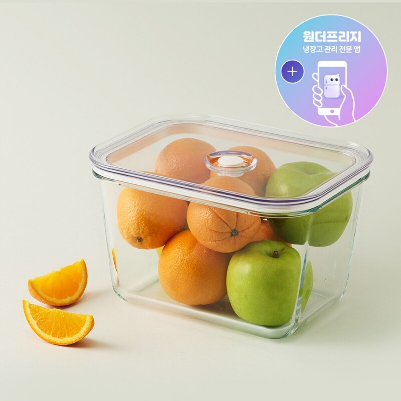 프레쉬 마에스트로 진공용기 3.6L 직사각 (내열유리)