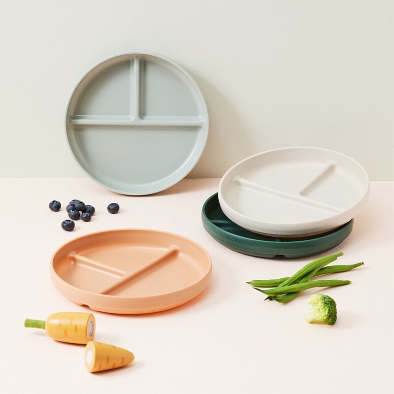 리틀럽 미끄럼방지 3칸 식판 2P