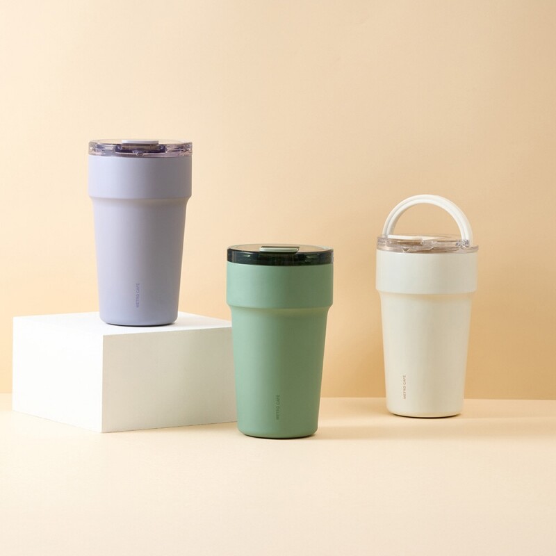 메트로 카페 탑핸들 세라믹 텀블러 710ml