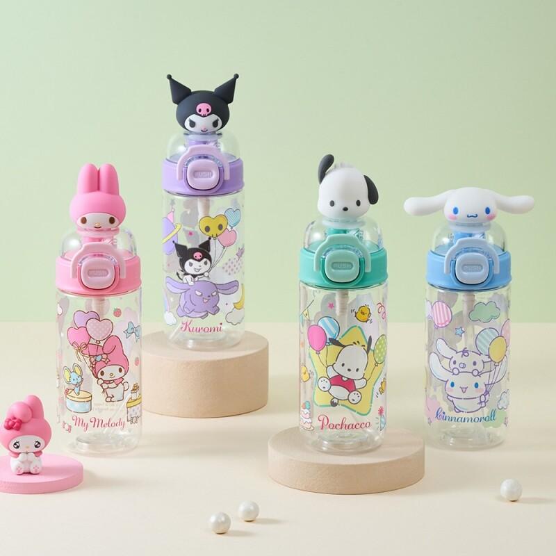 스쿨핏 산리오캐릭터즈 원터치 피규어 보틀 430ml