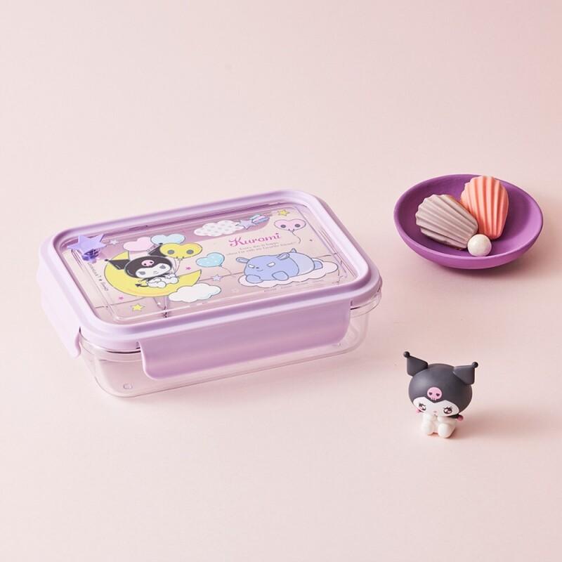 스쿨핏 산리오캐릭터즈 세 칸 나눔 클리어 도시락