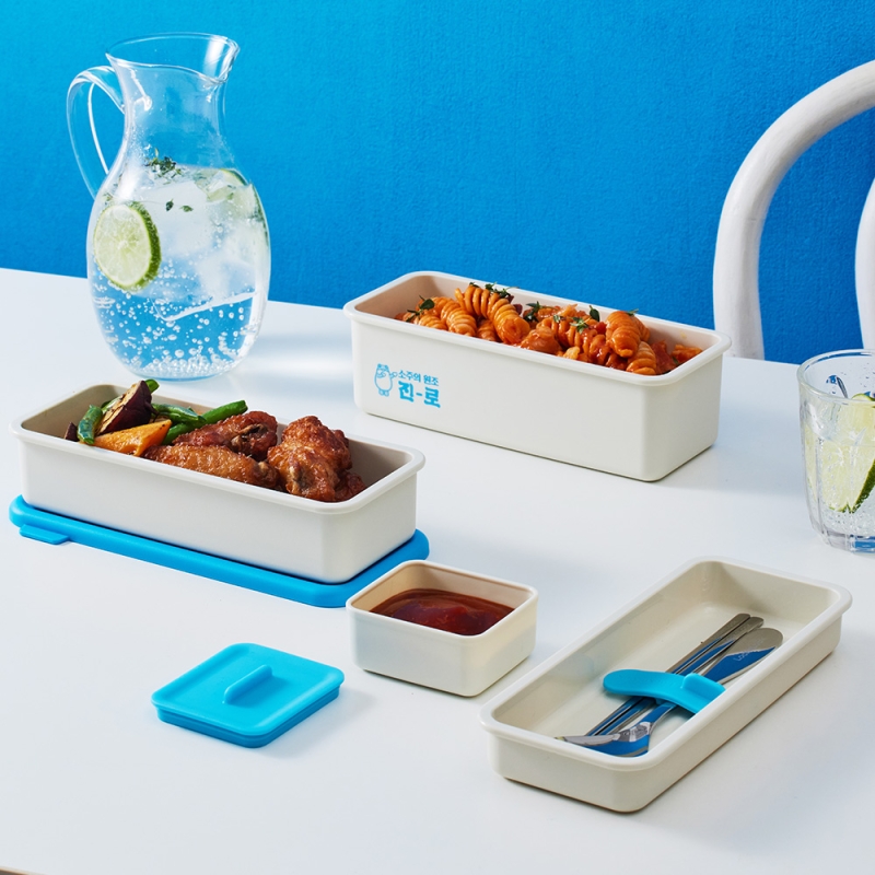 [하이트진로 에디션] 2단 간편캡 도시락 밴드 세트